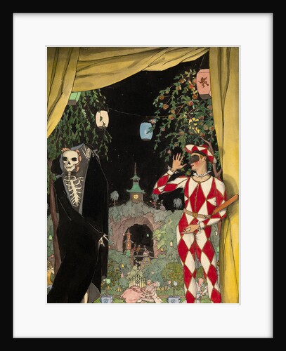 Harlequin and Death, 1918 by Konstantin Andreyevich Somov