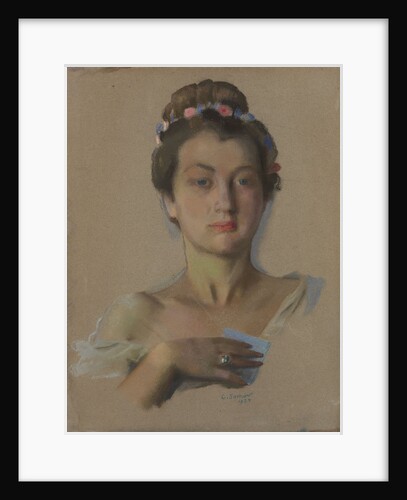 Portrait of Alexandra Levchenko, 1934 by Konstantin Andreyevich Somov