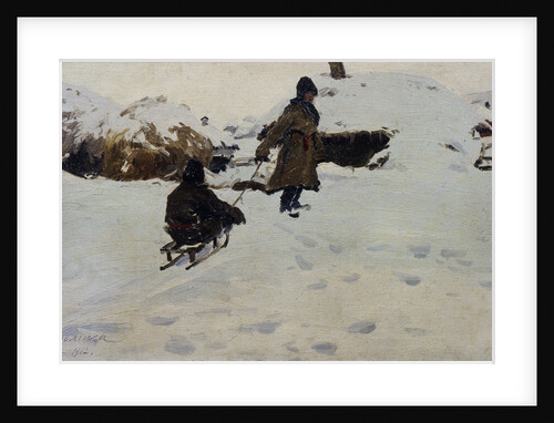 Winter, 1902 by Evgeni Ivanovich Stolitsa