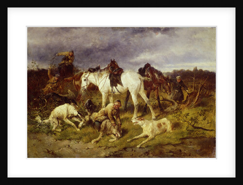On the Hunting, 1870s by Nikolai Yegorovich Sverchkov