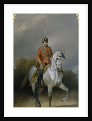 Portrait of the Emperor Alexander III in the Uniform of the Hussar regiment of the Leib Guard, 1881 by Nikolai Yegorovich Sverchkov