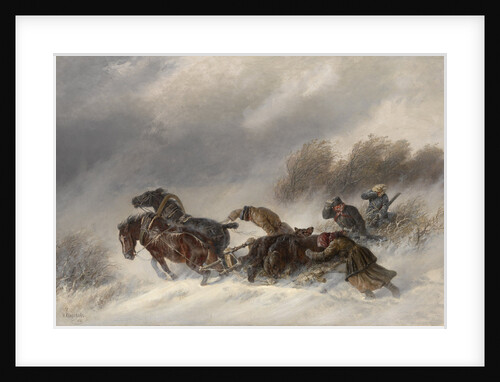 Returning from a Bear Hunt, 1881 by Nikolai Yegorovich Sverchkov