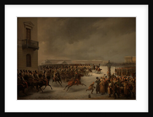 The Decembrist revolt at the Senate Square on December 14, 1825 by Vasily Timm
