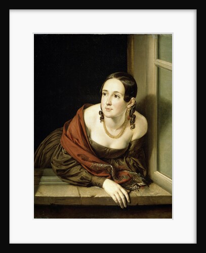 Woman at a window, 1841 by Vasili Andreyevich Tropinin