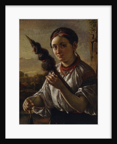 Spinner, 1821 by Vasili Andreyevich Tropinin