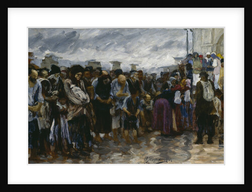 Beggars at the church, 1889 by Ivan Ivanovich Tvorozhnikov