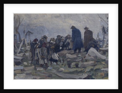 A Peasant Funeral by Ivan Ivanovich Tvorozhnikov