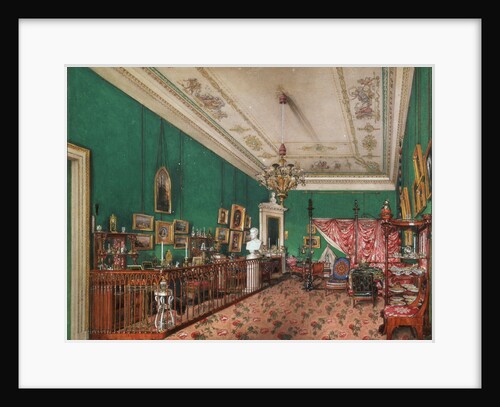 Interiors of the Winter Palace. The Bedroom of Grand Princess Maria Nikolayevna, 1837 by Konstantin Andreyevich Ukhtomsky