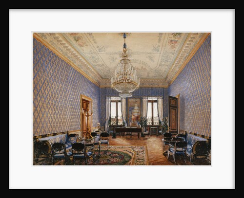 Interiors of the Winter Palace. The Drawing-Room of Grand Princess Maria Nikolayevna, 1837 by Konstantin Andreyevich Ukhtomsky