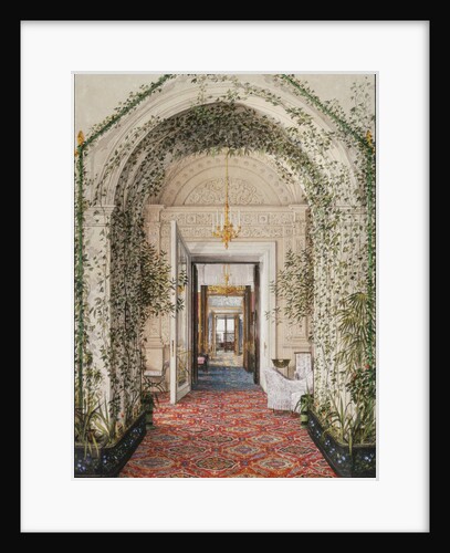 Interiors of the Winter Palace. The Small Winter Garden in the Apartments of Alexandra Fyodorovna, Mid of the 19th cen by Konstantin Andreyevich Ukhtomsky