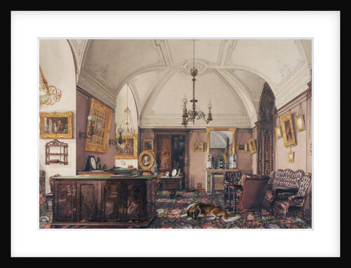 Interiors of the Winter Palace. The Study of Grand Prince Nicholas Nicolaievich, 1856 by Konstantin Andreyevich Ukhtomsky