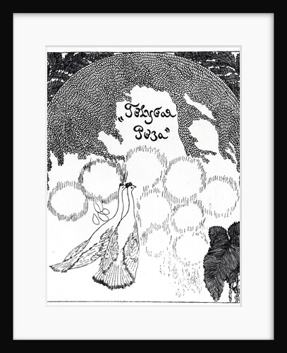 Title page of presentation to the Blue Rose exhibition, 1907 by Pyotr Savvich Utkin