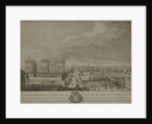 View of the Newly-Built Chambers Opposite the Anichkov gates in Saint Petersburg, 1753 by Yakov Vasilyevich Vasilyev