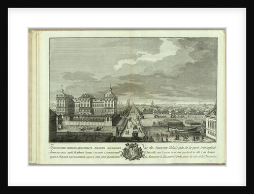 The Newly-Built Chambers Opposite the Anichkov gates (Book to the 50th anniversary of the founding of St. Petersburg), 1753 by Yakov Vasilyevich Vasilyev