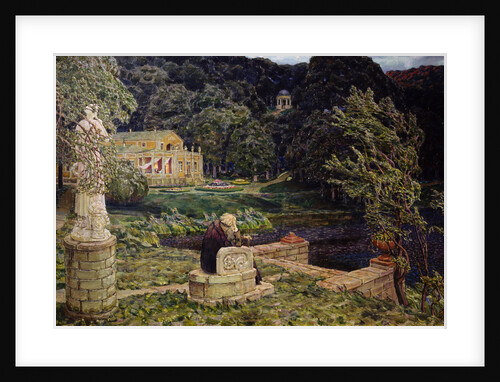 In the old park. (All in the Past), 1926 by Appolinari Mikhaylovich Vasnetsov