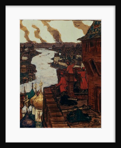 Tatars are coming! End of XIVth century, 1909 by Appolinari Mikhaylovich Vasnetsov