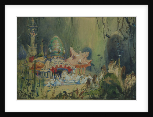Underwater Kingdom. Stage design for the opera Rusalka by A. Dargomyzhsky, 1884 by Viktor Mikhaylovich Vasnetsov