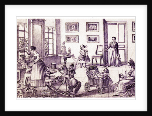 Childrens Room, Early 19th cen by P. Vdovichev