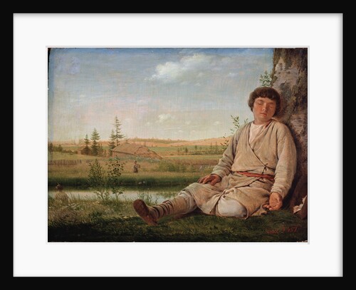 Sleeping Shepherd Boy, 1823 by Alexei Gavrilovich Venetsianov