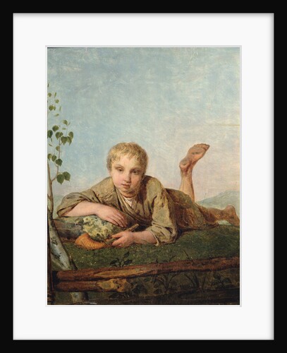 Shepherd Boy with a Pipe, 1820s by Alexei Gavrilovich Venetsianov