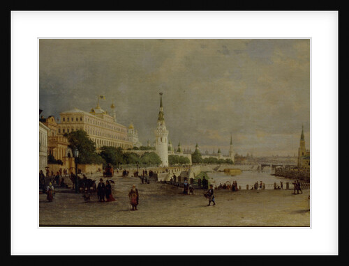 Bolshoy Kamenny Bridge in Moscow by Pyotr Petrovich Vereshchagin