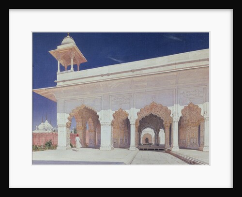 The throne hall of the Mughal Emperors in the Delhi Fort, 1875 by Vasili Vasilyevich Vereshchagin