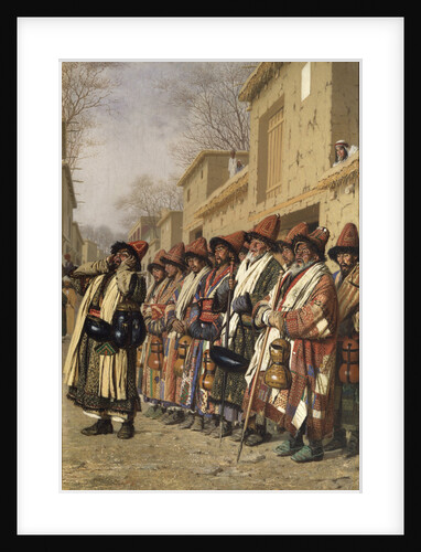 Dervishes Chorus Begging Alms in Tashkent, 1870 by Vasili Vasilyevich Vereshchagin