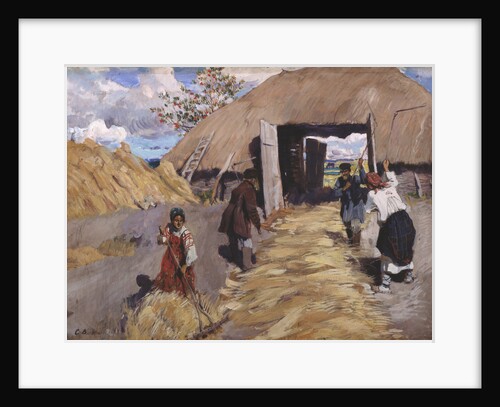 The Threshing, 1916 by Sergei Arsenyevich Vinogradov