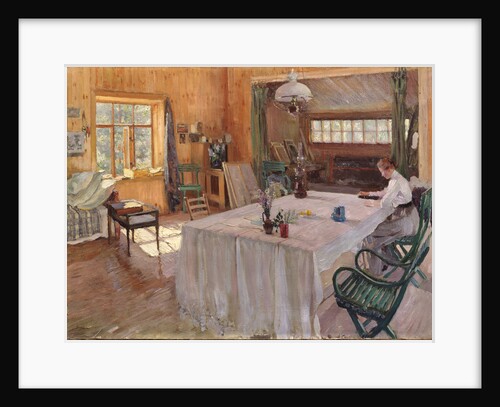 In the House of the Artist Konstantin Korovin, 1907 by Sergei Arsenyevich Vinogradov