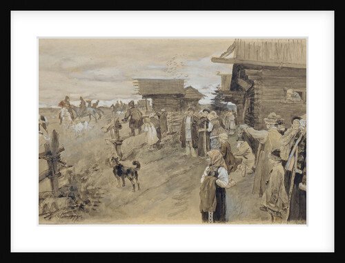 Hunting with Borzois, 1907 by Sergei Arsenyevich Vinogradov