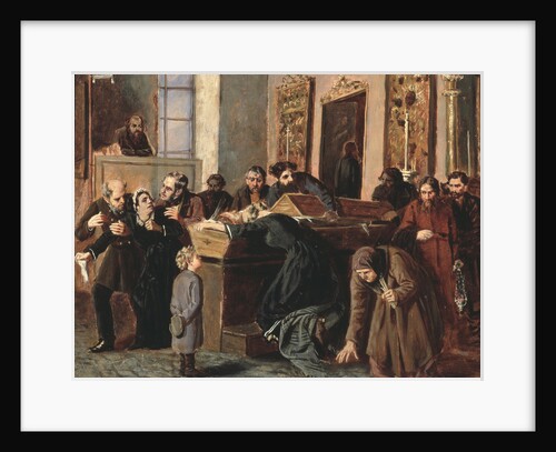 A farewell to the Dead, 1878 by Iosif Petrovich Volkov