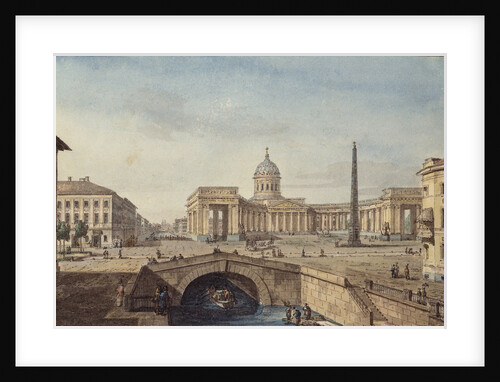 The Kazan Cathedral in Saint Petersburg, 1817 by Maxim Nikiphorovich Vorobyev