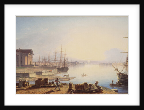 Sunrise over the Neva in St. Petersburg, 1830 by Maxim Nikiphorovich Vorobyev