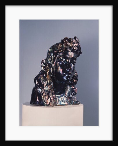 Girls head with a garland, Early 1890s by Mikhail Alexandrovich Vrubel