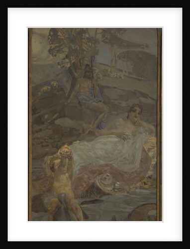 Venus, Amor and Paris (Triptych The Judgment of Paris, central part), 1893 by Mikhail Alexandrovich Vrubel