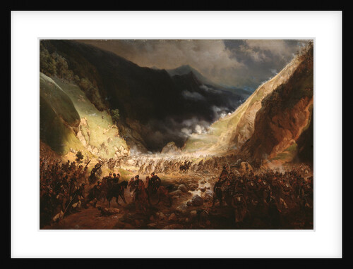 Battle of the Rothenthurm Pass, 1871 by Gottfried Willewalde