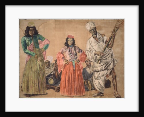Musiciants in Srinagar, 1932 by Alexander Yevgenyevich Yakovlev