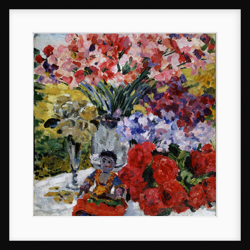 Flowers and a doll, 1916 by Mikhail Nikolayevich Yakovlev