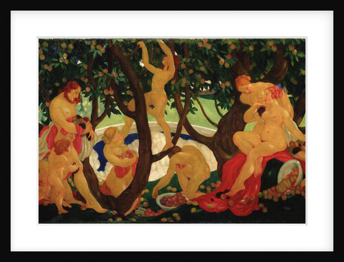 Gathering Apples, 1917 by Valentin Alexandrovich Yakovlev