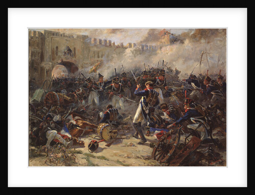 The battle of Smolensk on August 1812, 1956 by Pyotr Ivanovich Zhigimont