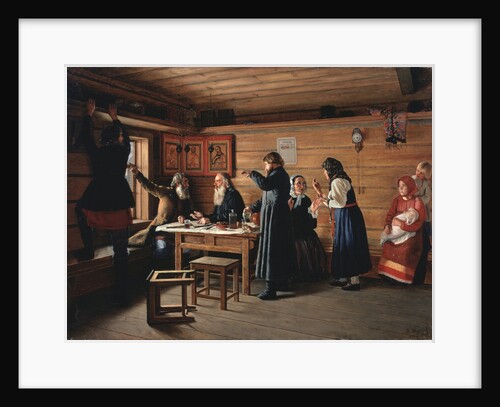 Religious controversy, 1867 by Dmitri Yegorovich Zhukov