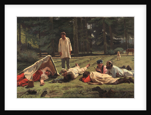 Rest at the Hay Harvest, 1887 by Firs Sergeevich Zhuravlev