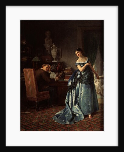 A fashion lady. Preparation for a Ball, 1872 by Firs Sergeevich Zhuravlev