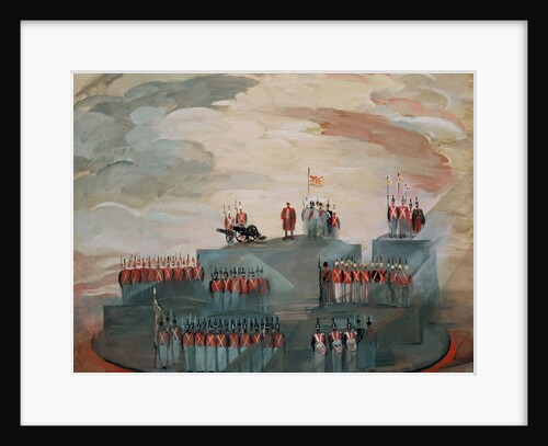 Stage design for the opera War and Peace by S. Prokofiev, 1981 by Nikolai Nikolayevich Zolotaryev