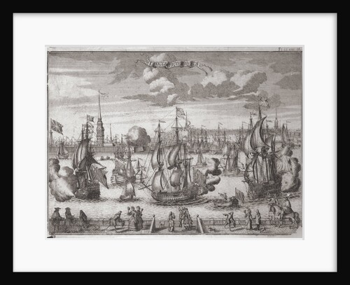 View of Saint Petersburg, 1727 by Alexei Fyodorovich Zubov