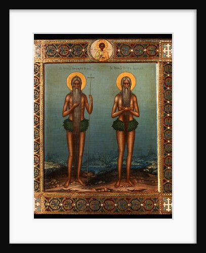 Venerable Onuphrius and Saint Peter of Mount Athos, 1902 by Vasily Pavlovich Guryanov