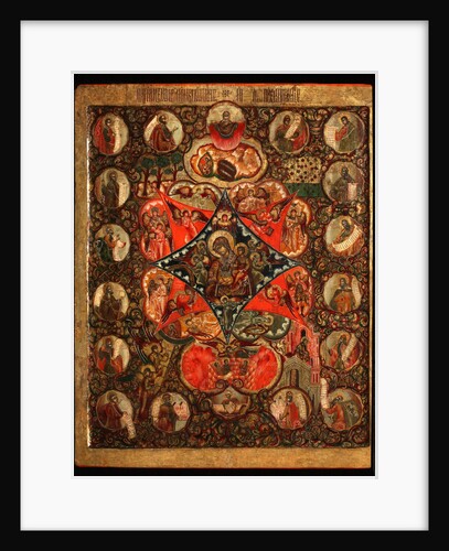 Mother of God of the Burning Bush, 17th century by Russian icon