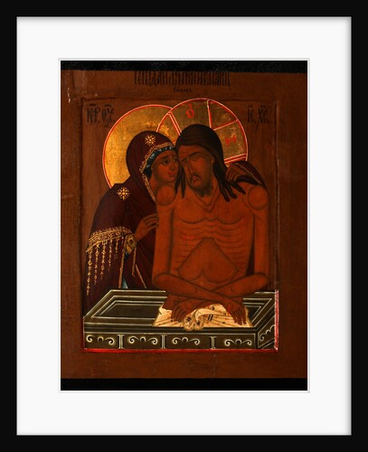 The Lamentation over the Dead Christ, End of 19th cen by Russian icon