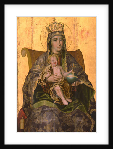 Virgin and Child Enthroned, 1690s by Karp Ivanovich Zolotaryov