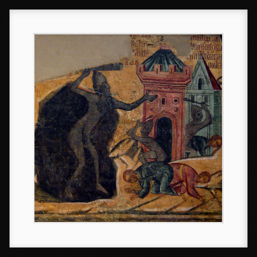 The Last Judgment. Fresco of the Novodevichy Convent, 1654 by Ancient Russian frescos